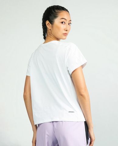  SKECHERS - Áo thun thể thao nữ cổ tròn tay ngắn Performance 