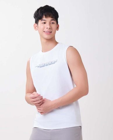  SKECHERS - Áo ba lỗ thể thao nam Performance 