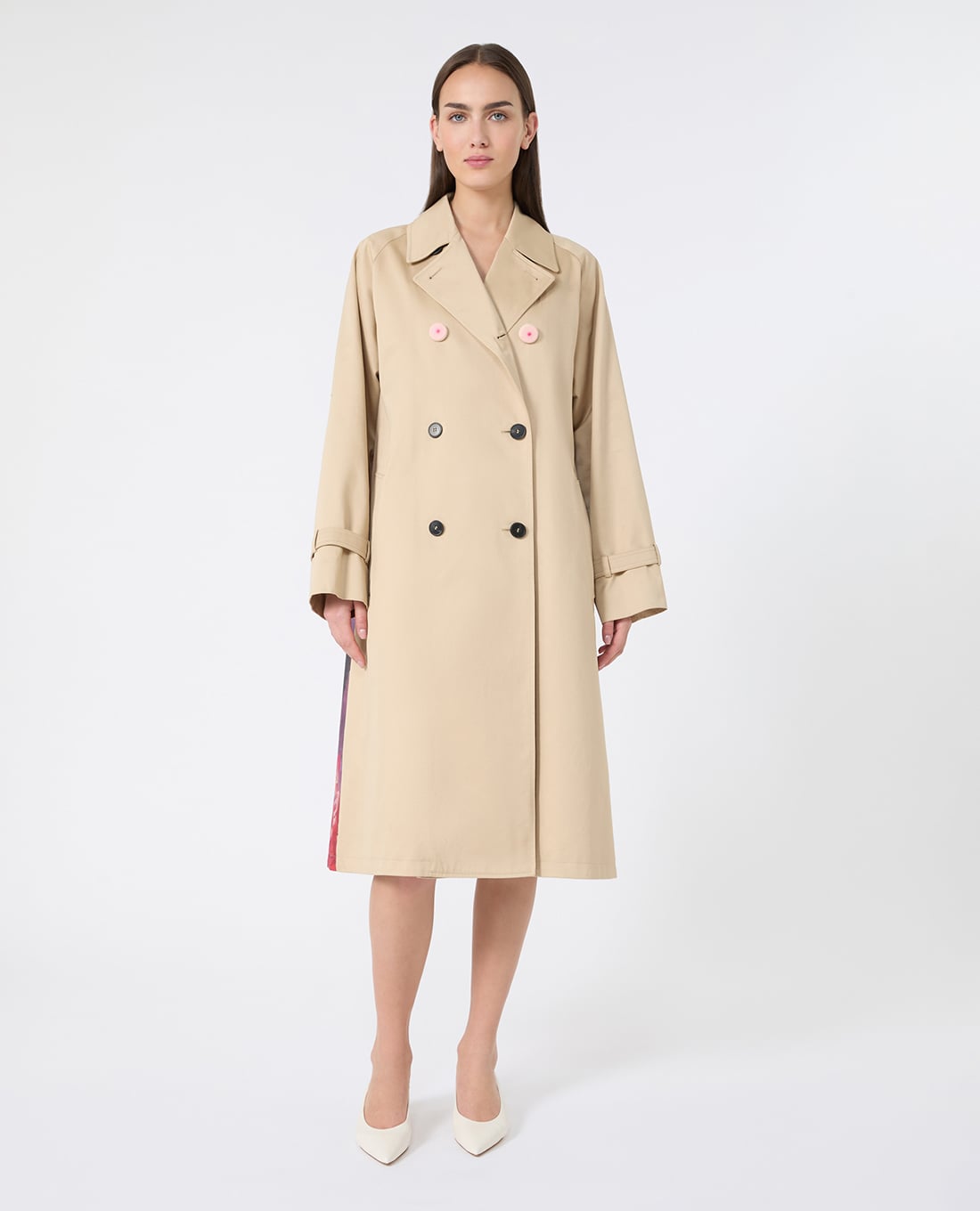 WEEKEND MAX MARA - Áo khoác măng tô nữ hai hàng nút Wksninfa