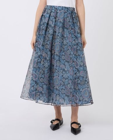  WEEKEND MAX MARA - Chân váy chữ A midi dáng xòe Wkdpanteon 