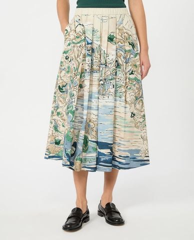  WEEKEND MAX MARA - Chân váy chữ A midi dáng xòe Wkdadepto 