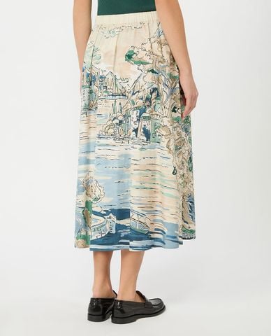  WEEKEND MAX MARA - Chân váy chữ A midi dáng xòe Wkdadepto 