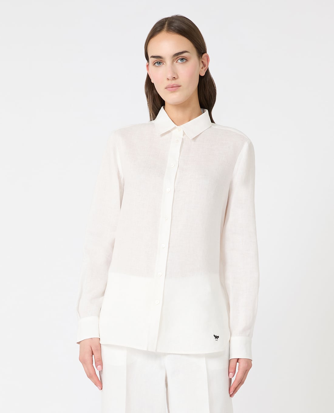 WEEKEND MAX MARA - Áo sơ mi nữ cổ bẻ tay dài Wkdwerne