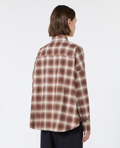  WEEKEND MAX MARA - Áo sơ mi nữ tay dài kẻ caro Wksfiorito 