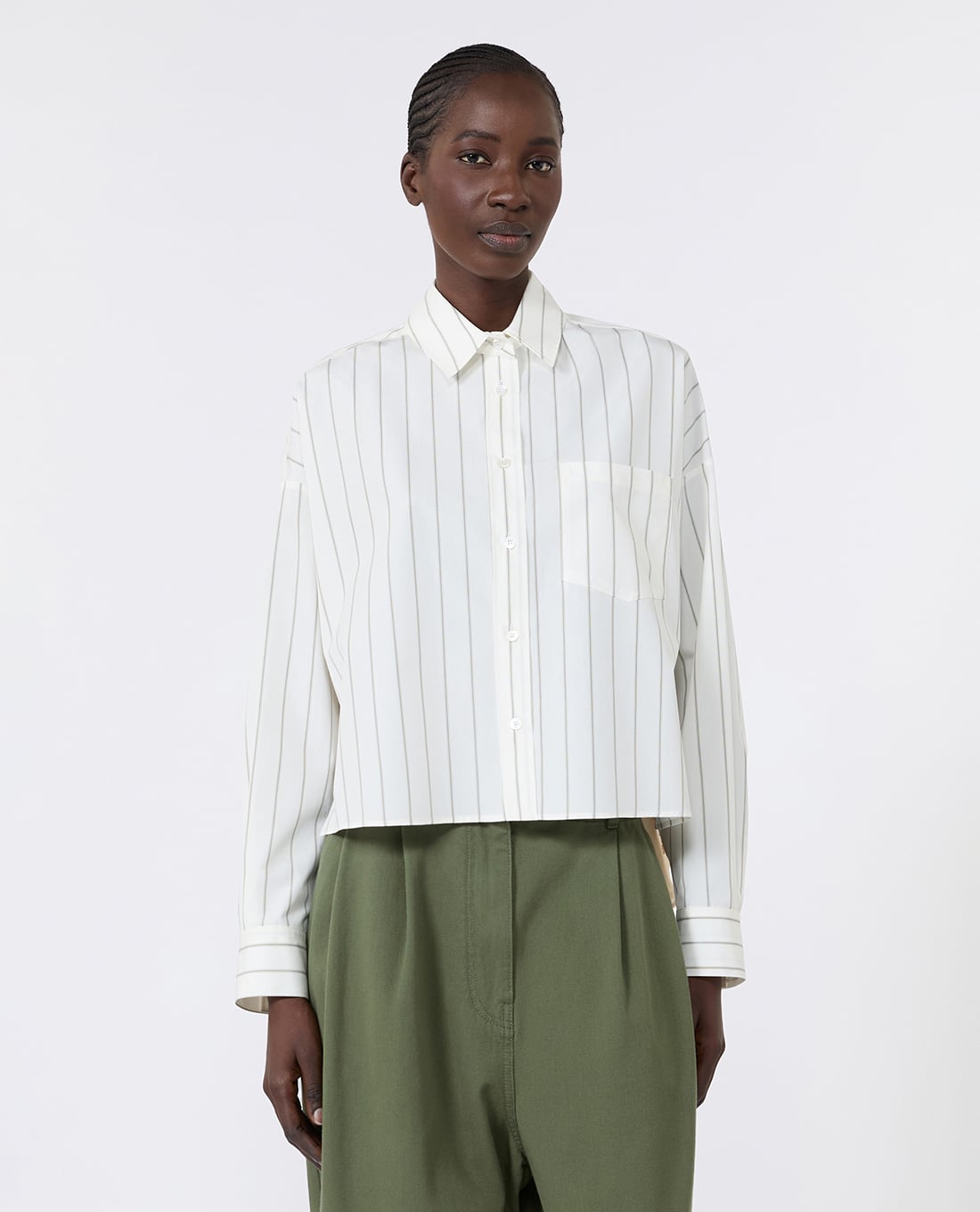 WEEKEND MAX MARA - Áo sơ mi nữ tay dài phối họa tiết Wkdcertosa