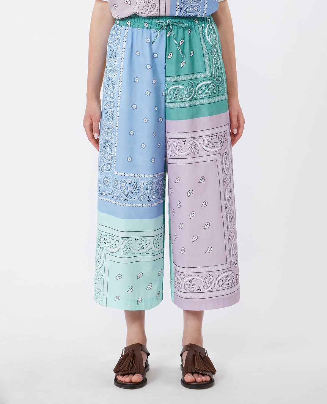 WEEKEND MAX MARA - Quần nữ ống rộng lưng thun Wkdpepe