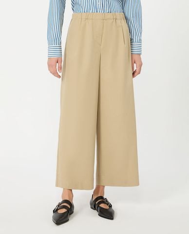  WEEKEND MAX MARA - Quần nữ ống rộng lưng thun Wkdlibero 