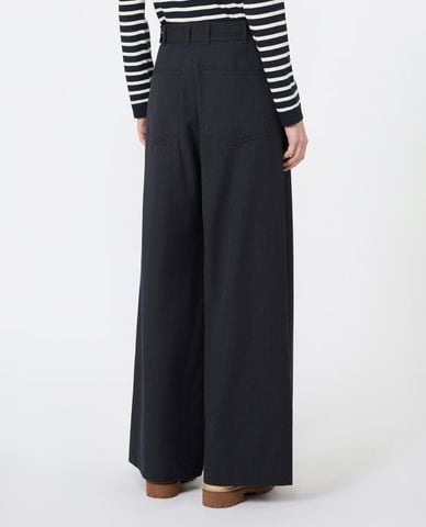  WEEKEND MAX MARA - Quần nữ ống rộng kẻ sọc Wkdbravo 