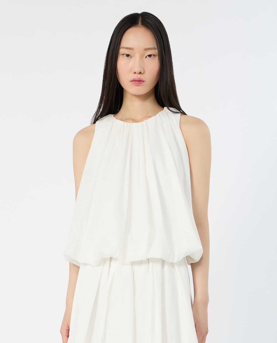 WEEKEND MAX MARA - Áo sát nách nữ cổ tròn dáng phồng Wkiangel
