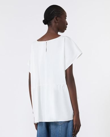  WEEKEND MAX MARA - Áo kiểu nữ cổ tròn tay ngắn Wkdpanda 
