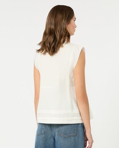  WEEKEND MAX MARA - Áo sát nách nữ cổ tròn bo eo Wkdvallo 
