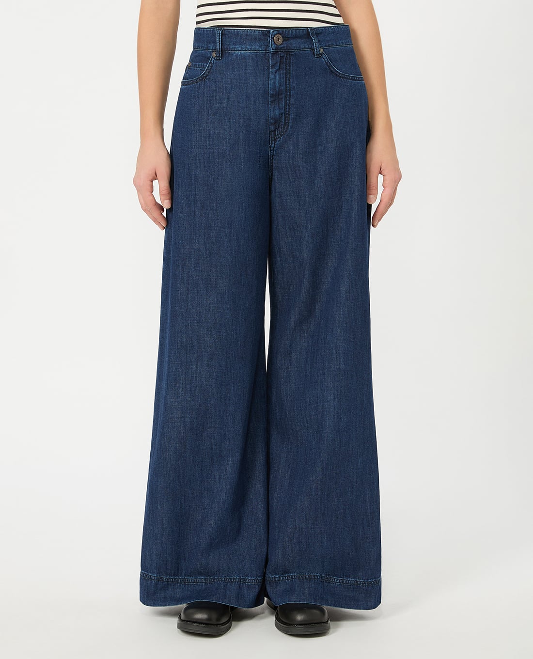 WEEKEND MAX MARA - Quần jeans nữ ống rộng Wkdvega