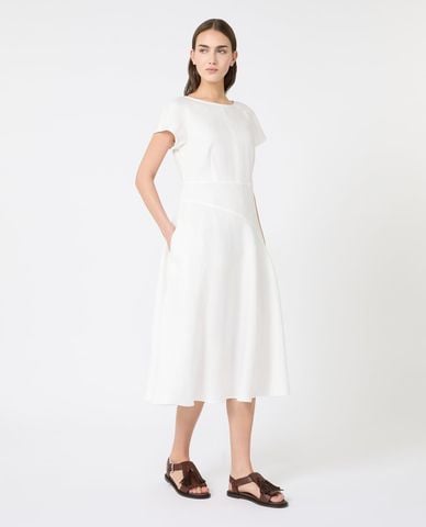  WEEKEND MAX MARA - Đầm midi cổ tròn tay ngắn Wkdesordio 