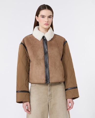  WEEKEND MAX MARA - Áo khoác da nữ chần bông Wkdgessati 
