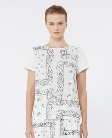  WEEKEND MAX MARA - Áo thun nữ cổ tròn tay ngắn Wkdgenio 