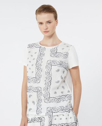  WEEKEND MAX MARA - Áo thun nữ cổ tròn tay ngắn Wkdgenio 