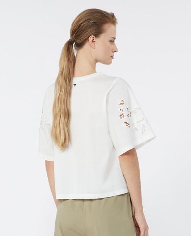  WEEKEND MAX MARA - Áo kiểu nữ cổ tròn tay lửng Wkdtarga 