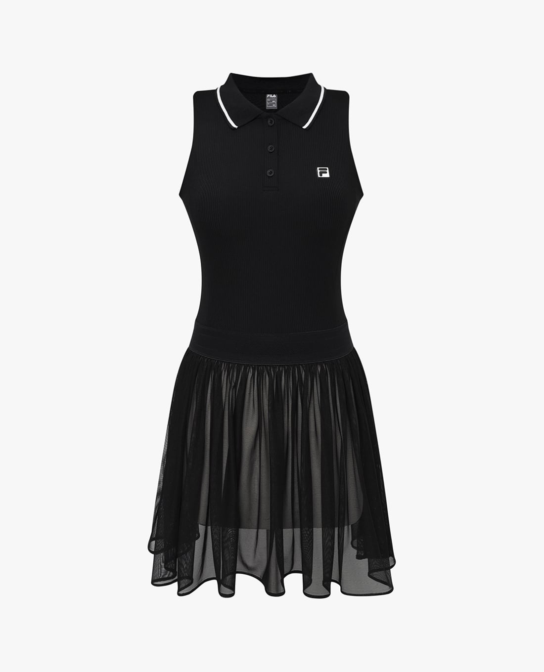 FILA - Đầm thể thao mini cổ bẻ sát nách