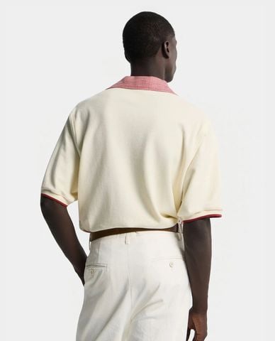  DSQUARED2 - Áo polo nam cổ bẻ tay ngắn phối màu 