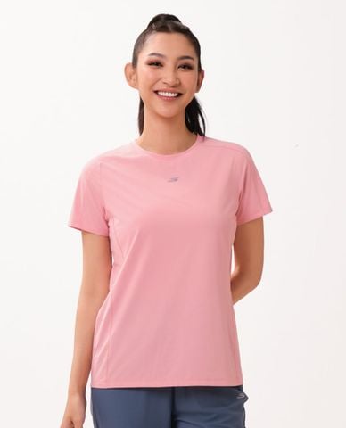  SKECHERS - Áo thun thể thao nữ cổ tròn tay ngắn Performance 