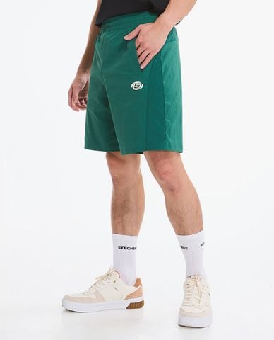 SKECHERS - Quần short tập luyện nam lưng thun Woven 