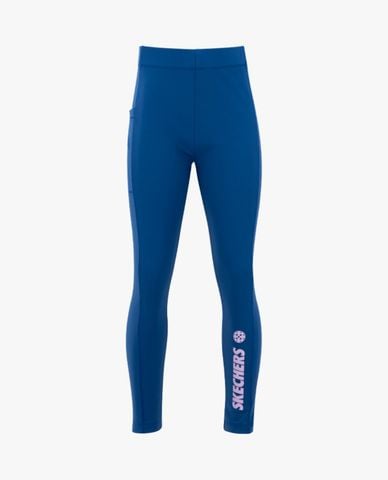  SKECHERS - Quần leggings thể thao bé gái phối logo 