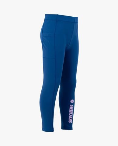  SKECHERS - Quần leggings thể thao bé gái phối logo 
