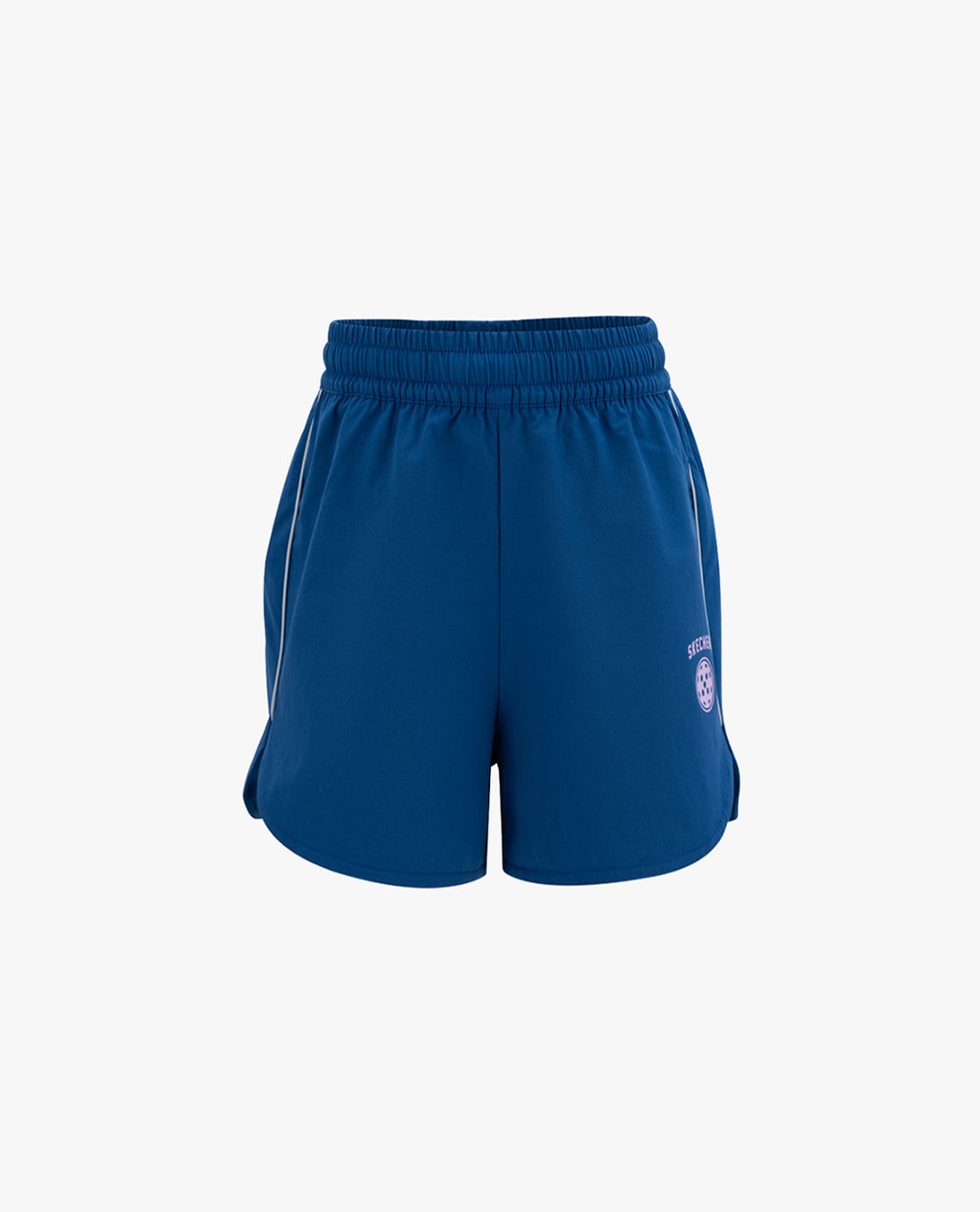 SKECHERS - Quần short bé gái lưng thun phối logo