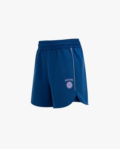  SKECHERS - Quần short bé gái lưng thun phối logo 