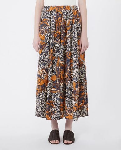  WEEKEND MAX MARA - Chân váy chữ A midi xếp li Wkduomo 