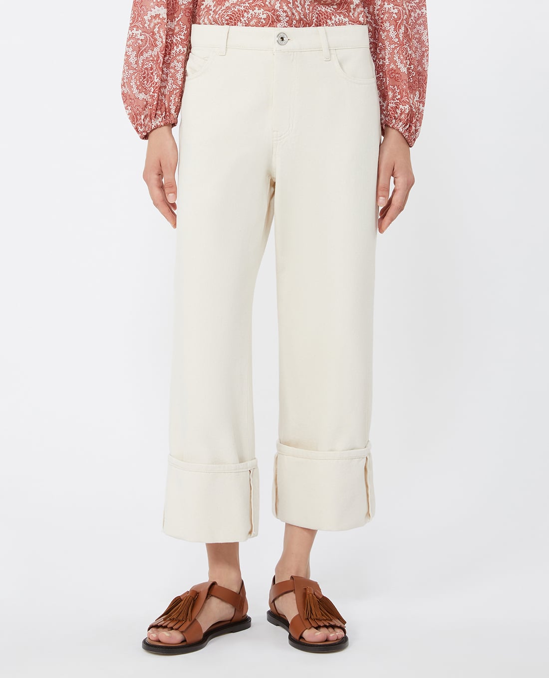 WEEKEND MAX MARA - Quần nữ ống đứng xắn gấu Wkdgesto