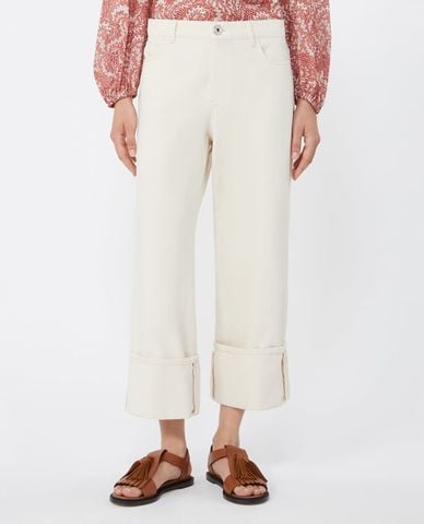  WEEKEND MAX MARA - Quần nữ ống đứng xắn gấu Wkdgesto 