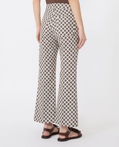  WEEKEND MAX MARA - Quần nữ ống loe in họa tiết Wkdonde 
