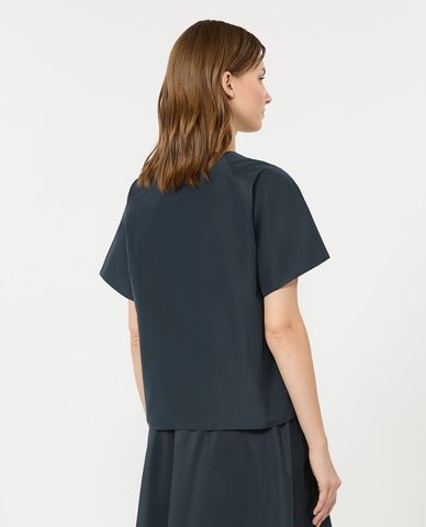  WEEKEND MAX MARA - Áo kiểu nữ tay ngắn phối nơ Wkdrecente 
