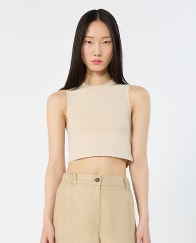  WEEKEND MAX MARA - Áo croptop nữ cổ tròn sát nách Wkibombo 