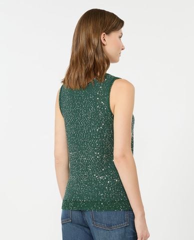  WEEKEND MAX MARA - Áo sát nách nữ cổ V kẻ sọc Wkdmilord 