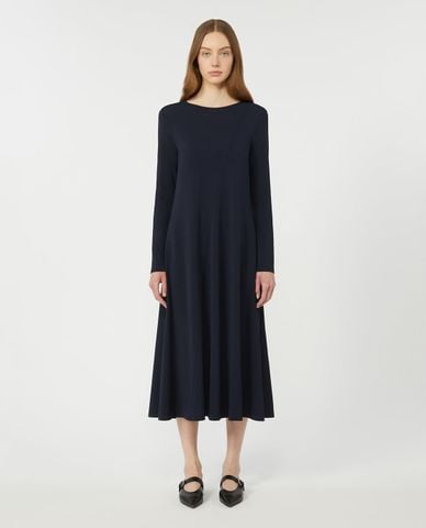  WEEKEND MAX MARA - Đầm midi cổ tròn tay dài Wkdacro 