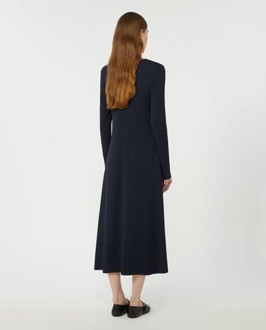  WEEKEND MAX MARA - Đầm midi cổ tròn tay dài Wkdacro 