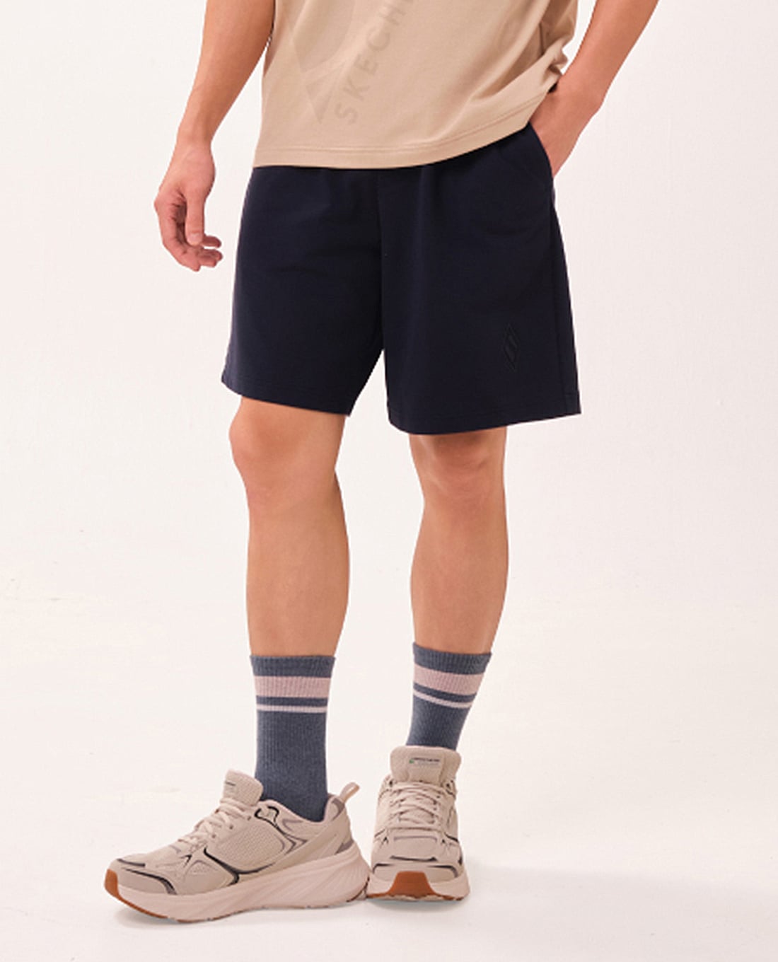 SKECHERS - Quần short thể thao nam ống rộng Game On Lounge