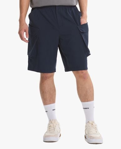  SKECHERS - Quần short nam ống rộng phối túi hộp 