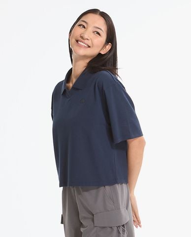  SKECHERS - Áo polo nữ cổ bẻ tay ngắn 