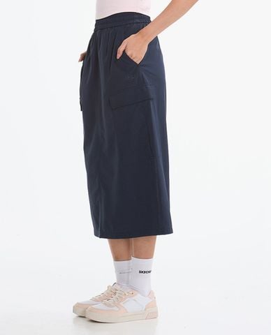  SKECHERS - Chân váy chữ A midi phối túi hộp 