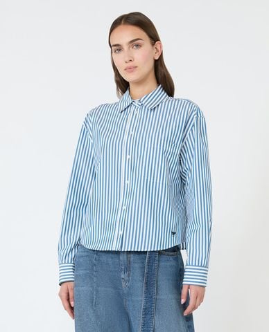  WEEKEND MAX MARA - Áo sơ mi nữ tay dài kẻ sọc Wkdpanneto 
