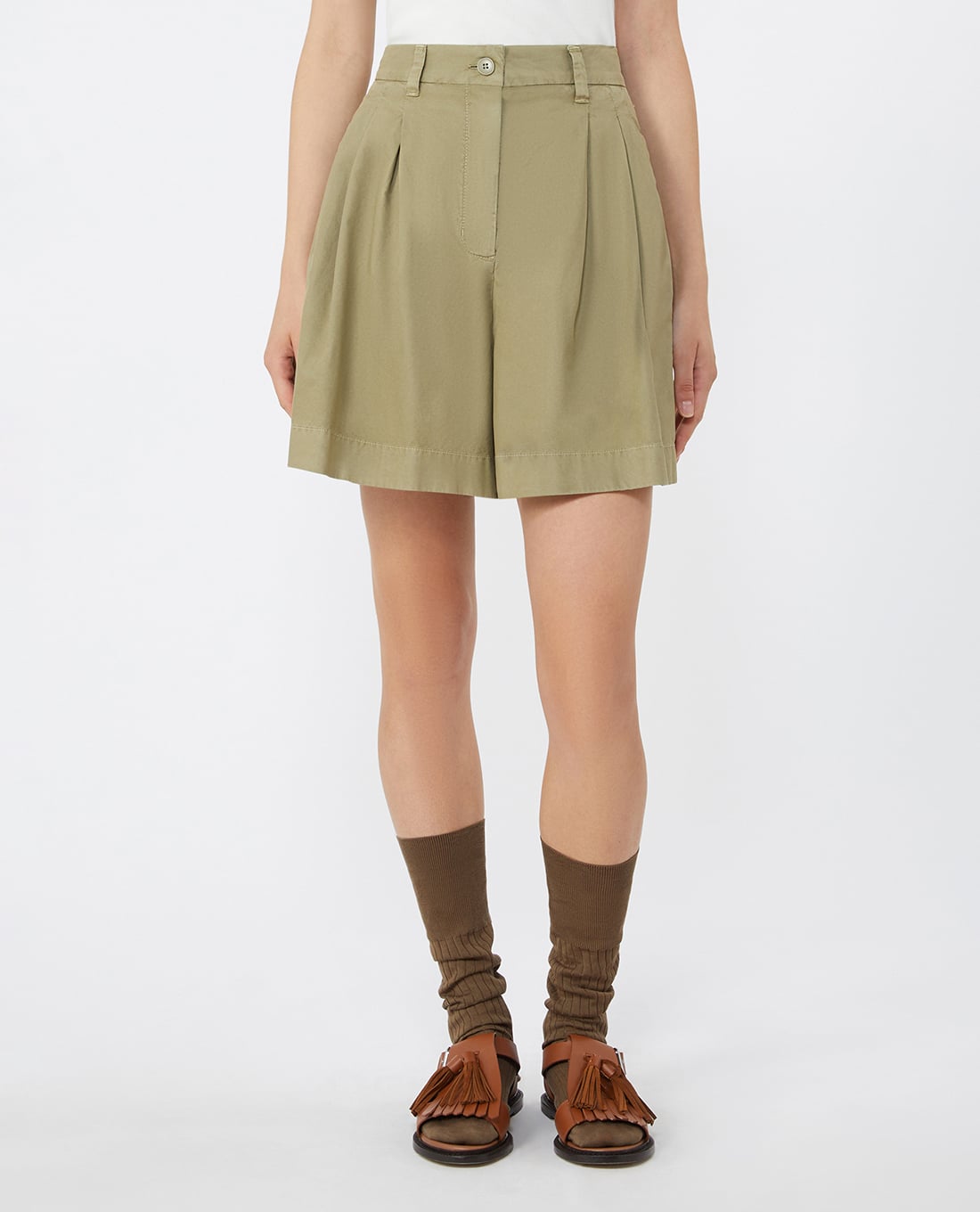 WEEKEND MAX MARA - Quần short nữ ống rộng Wkdarmonia