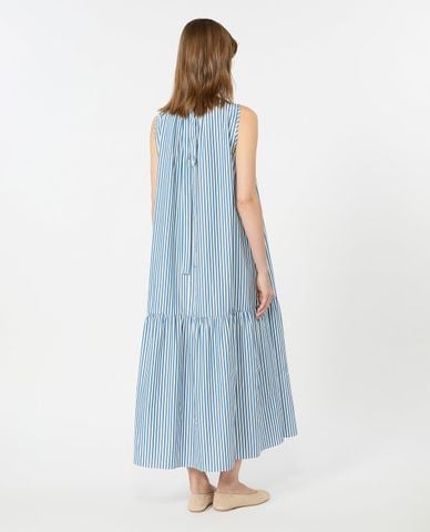  WEEKEND MAX MARA - Đầm sát nách midi kẻ sọc Wkdcapo 