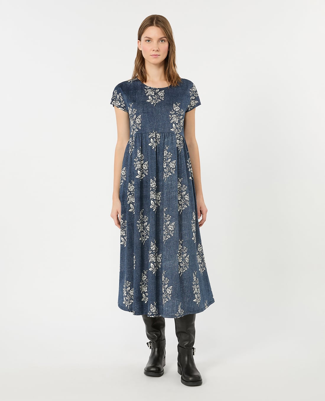 WEEKEND MAX MARA - Đầm midi cổ tròn phom suông Wkdgufo