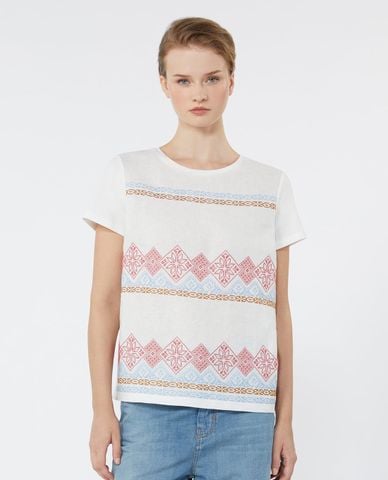  WEEKEND MAX MARA - Áo thun nữ cổ tròn tay ngắn Wkdgenio 