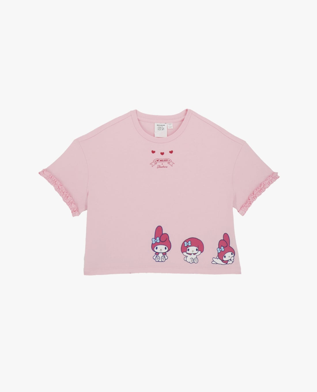 SKECHERS - Áo thun bé gái cổ tròn Hello Kitty & My Melody