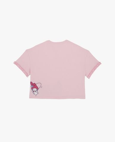  SKECHERS - Áo thun bé gái cổ tròn Hello Kitty & My Melody 