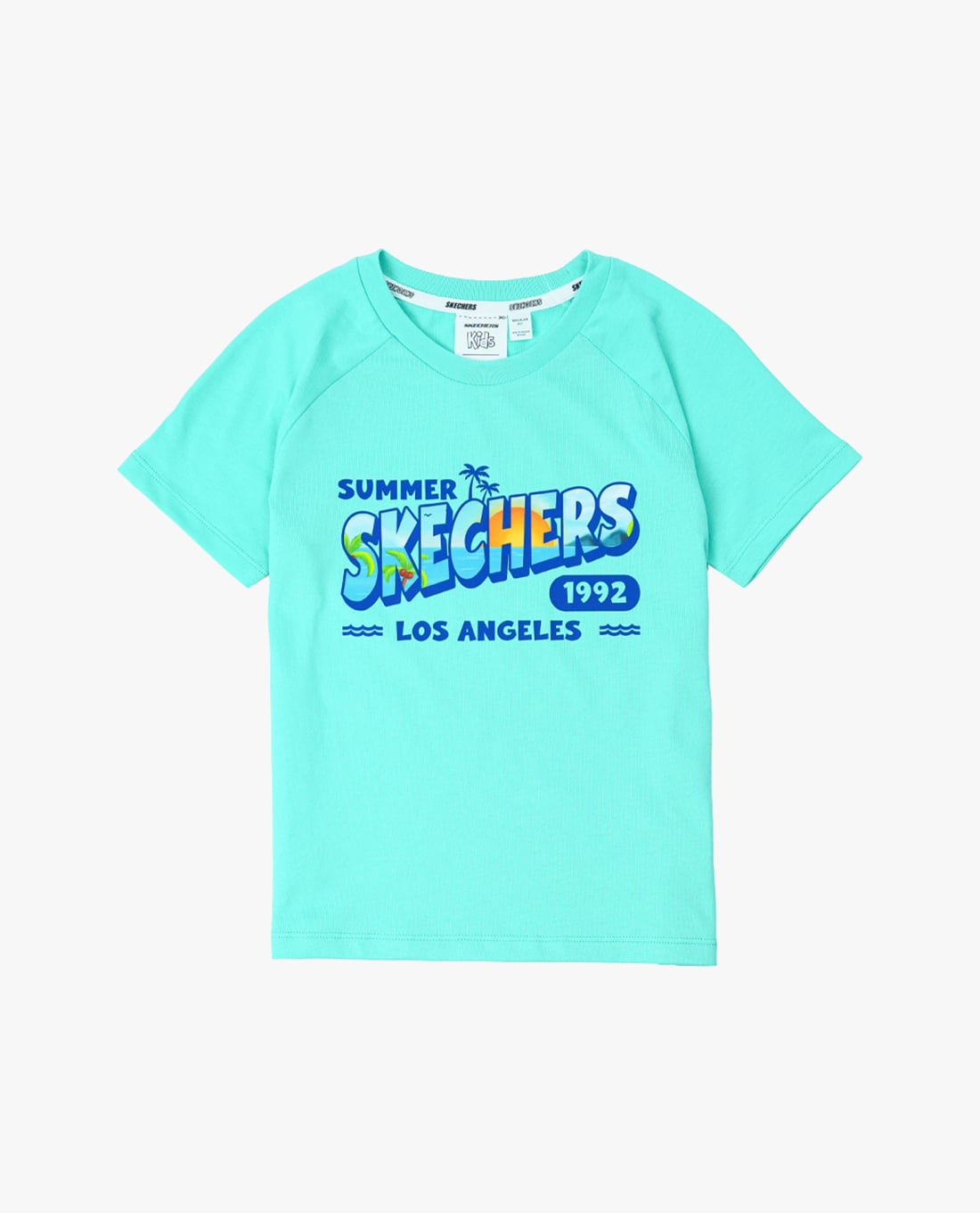SKECHERS - Áo thun bé trai cổ tròn tay ngắn Summer